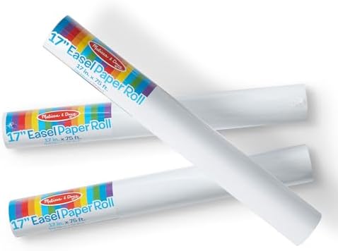 Melissa & Doug Melissa Doug Deluxe Easel Paper Roll Replacement 17 inches x 75 feet -