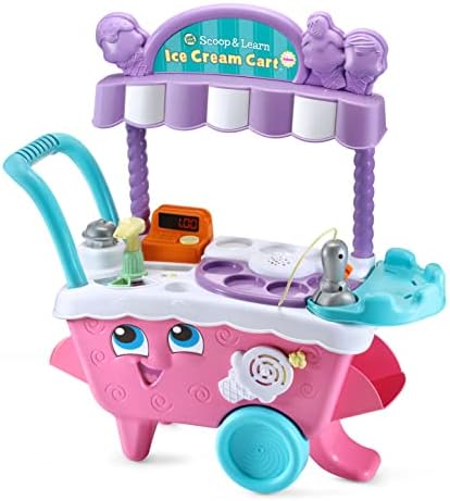 LeapFrog Scoop and Learn Ice Cream Cart Deluxe Frustration Free Packaging Pink