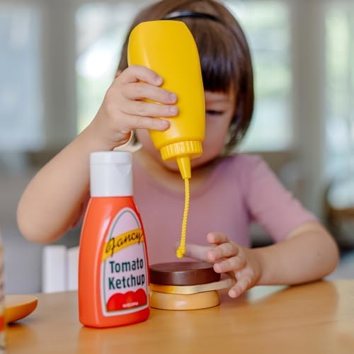 Melissa & Doug Melissa Doug 5-Piece Favorite Condiments Play Food Set Play Ketchup and