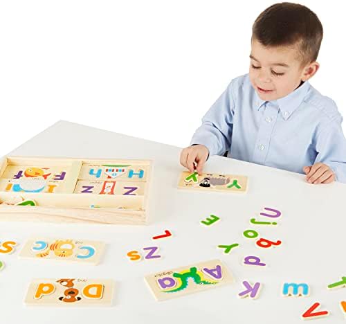 Melissa & Doug Melissa Doug ABC Picture Boards - Educational Toy With 13 Double-Sided