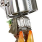 Funko Pop Star Wars Across The Galaxy - The Mandalorian Holding Grogu with Pin Chrome