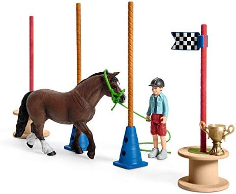 Schleich Farm World Horse for Pony Agility Race Playset