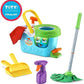 LeapFrog Clean Sweep Learning Caddy Mop and Broom Cleaning Toy Set for Ages 3-5 Pink