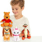 Disney 7.2-inch Winnie the Pooh Beanbag Plush Super Fabric for Ages 2 Up by Just Play