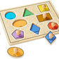 Melissa & Doug Melissa Doug Deluxe Jumbo Knob Wooden Puzzle - Geometric Shapes 8 pcs