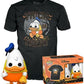 Funko POP Tee Disney - Halloween Donald Duck - Glow in The Dark - Small - S - T-Shirt - Clothes with Collectable Vinyl Figure