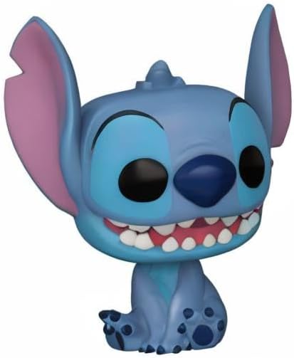 Funko Disney Lilo Stitch - Smiling Seated Stitch Pop Vinyl Figure Bundled with Compatible