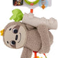 Fisher-Price Baby Toy Slow Much Fun Stroller Sloth Travel Activity with Motion Sensory