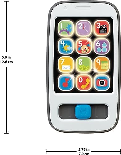 Fisher-Price Laugh Learn Baby Toddler Toy Smart Phone with Music Lights Learning Songs