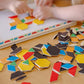 Melissa & Doug Melissa Doug Deluxe Wooden Magnetic Pattern Blocks Set - Educational Toy