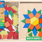 Melissa & Doug Melissa Doug Pattern Blocks and Boards - Wooden Classic Toy With 120 Solid Wood Shapes and 5 Double-Sided Panels Multi-colored - STEAM Animals Tangrams Puzzle