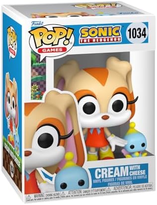 Funko POP Buddy Sonic - Cream with Cheese - Sonic The Hedgehog - Collectable Vinyl Figure