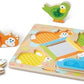 Melissa & Doug Melissa Doug First Play Wooden Touch and Feel Puzzle