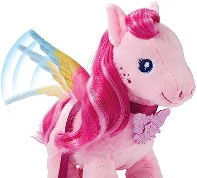 Barbie Mattel Barbie A Touch of Magic Stuffed Animals Walk Flutter Pegasus Plush