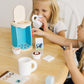 Melissa & Doug Melissa Doug 11-Piece Brew and Serve Wooden Coffee Maker Set - Play