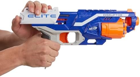 Nerf Elite Disruptor Dart Blaster Reflex Slam Fire Blue Easter Gifts for Amazon