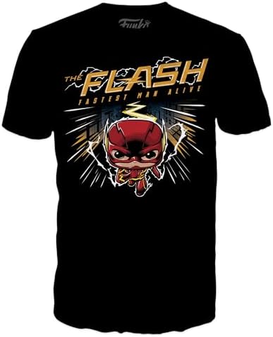 Funko Pop Toy Figure - The Flash - DC Comics - T-Shirt - Clothes with Collectable Vinyl Figure