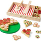Melissa & Doug Melissa Doug Pizza Party Wooden Pretend Play Food Set With 36 Toppings