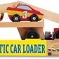 Melissa & Doug Melissa Doug Magnetic Car Loader Wooden Toy Set With 4 Cars and 1