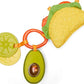 Fisher-Price Baby Taco Tuesday Set 3 Pretend Food Rattle Sensory Activities for Newbornsa