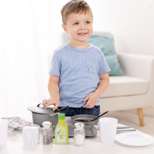 Melissa & Doug Melissa Doug 22-Piece Play Kitchen Set - Utensils Pot Pans and More White