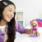 Barbie Extra Minis Doll with Blonde Hair Wearing Shimmery Dress Furry Shrug 5.5-inch