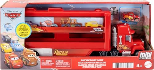 Mattel Disney and Pixar Cars Mini Mack Racers Hauler 1 Toy Car Transporter Truck Holds 18