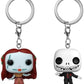 Funko Pop Keychain Disney's The Nightmare Before Christmas - Jack Skellington Sally in