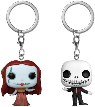 Funko Pop Keychain Disney's The Nightmare Before Christmas - Jack Skellington Sally in