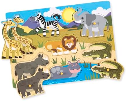 Melissa & Doug Melissa Doug Wooden Peg Puzzle