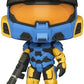 Funko Pop Halo Infinite - Spartan Mark VII with VK78 Blue Yellow with Game Add On 3.75