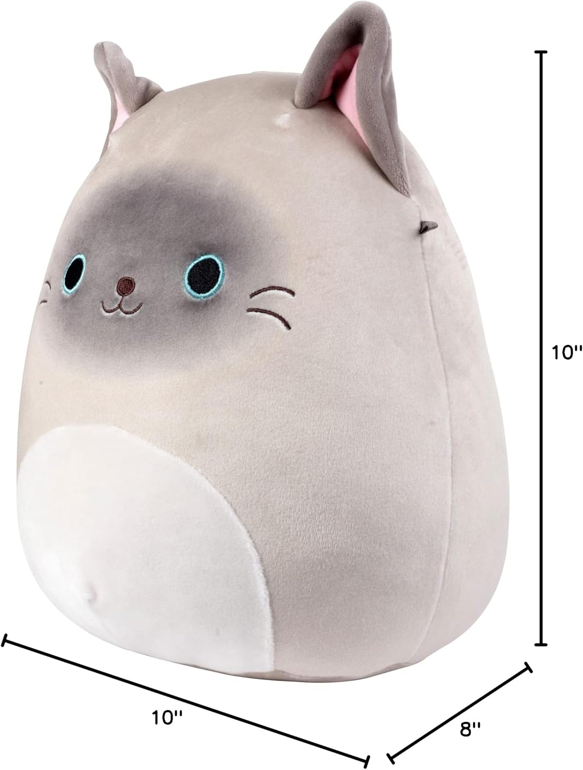 Squishmallows Original 10-Inch Felton The Siamese Cat – 10