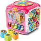 VTech Sort and Discover Activity Cube Frustration Free Packaging Pink