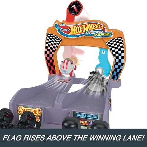 Hot Wheels Star Wars RacerVerse Toy Car Track Set 2 Die-Cast Racers Grogu's Great Race