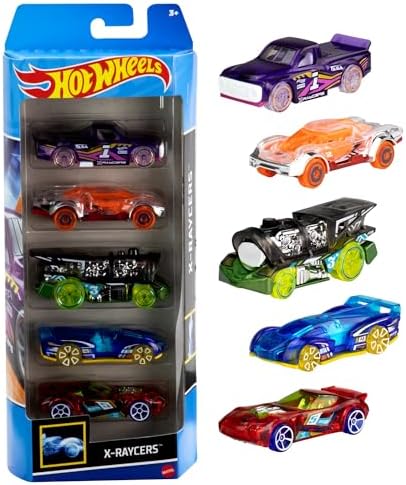 Hot Wheels 164 Scale Die-Cast Toy Cars 5-Pack Set of 5 Toy Race Cars Hot Rods Character
