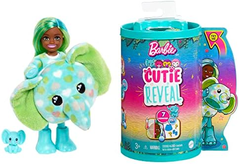 Barbie Cutie Reveal Chelsea Small Doll Jungle Series Tiger Plush