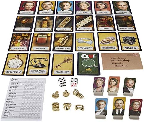 Hasbro Clue Downton Abbey Edition Board Game for Ages 13 Up Inspired by Downton Abbey