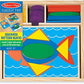 Melissa & Doug Melissa Doug Beginner Wooden Pattern Blocks Educational Toy With 5