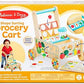 Melissa & Doug Melissa Doug Wooden Shape Sorting Grocery Cart Push Toy and Puzzle