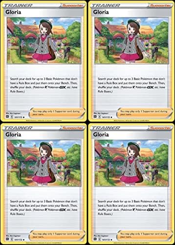 Pokemon Gloria 141172 - Brilliant Stars - Pokemon Trainer Card Lot Playset x4