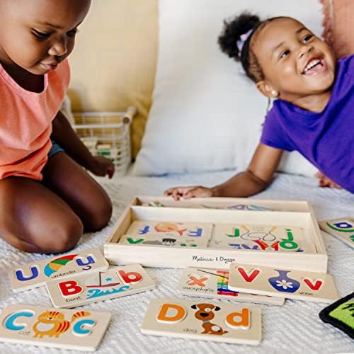 Melissa & Doug Melissa Doug ABC Picture Boards - Educational Toy With 13 Double-Sided