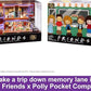 Polly Pocket Friends Compact Playset with 6 Character Dolls 9 Coffee Cup Exterior Toy
