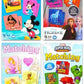 Disney Memory Matching for - 4 Memory Match Card Featuring Mickey Mouse Disney Princess