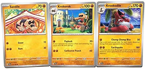 Pokemon Krookodile 117198 - Scarlet Violet - Pokemon Evolution 3 Card Set