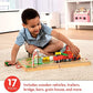 Melissa & Doug Melissa Doug 17-Piece Wooden Take-Along Tabletop Farm 4 Farm Vehicle