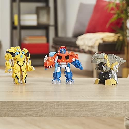 Transformers Playskool Primal Team-Up 3-Pack with Optimus PrimeBumblebee and Grimlock
