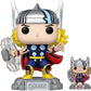 Funko Pop Enamel Pin The Avengers Earth's Mightiest Heroes - 60th Anniversary Thor with Enamel Pin - Marvel Comics - Amazon - Collectable Vinyl Figure