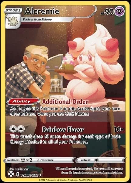 Pokemon Alcremie TG08TG30 - Brilliant Stars - Trainer Gallery Pokemon Card - Holo Foil