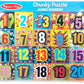 Melissa & Doug Melissa Doug Jumbo Numbers Wooden Chunky Puzzle 20 pcs