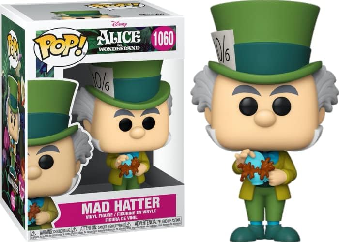 Funko POP Disney Alice in Wonderland 70th - Mad Hatter Funko Pop Vinyl Figure Bundled